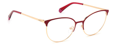 Premium Women Polaroid Eyeglasses: PLD D443 - Cherry Gold - SpecSMART Eye Clinic (Diagonal View)